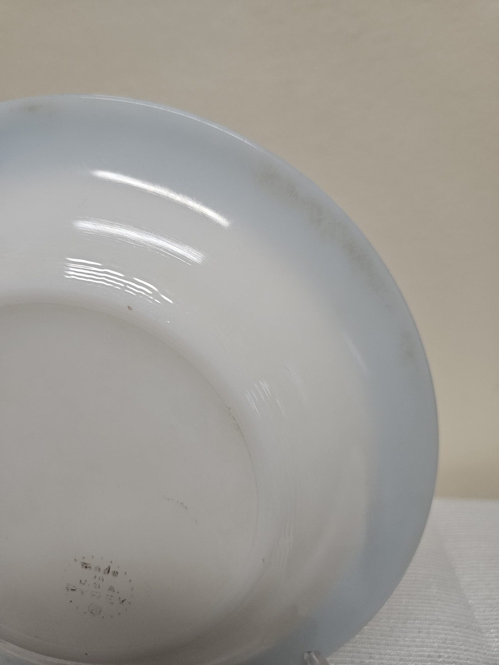 Pyrex Saucer Turquoise Rim - Picture 9 of 9